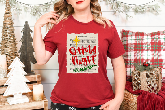 O Holy Night Adult Shirt- Christmas 371
