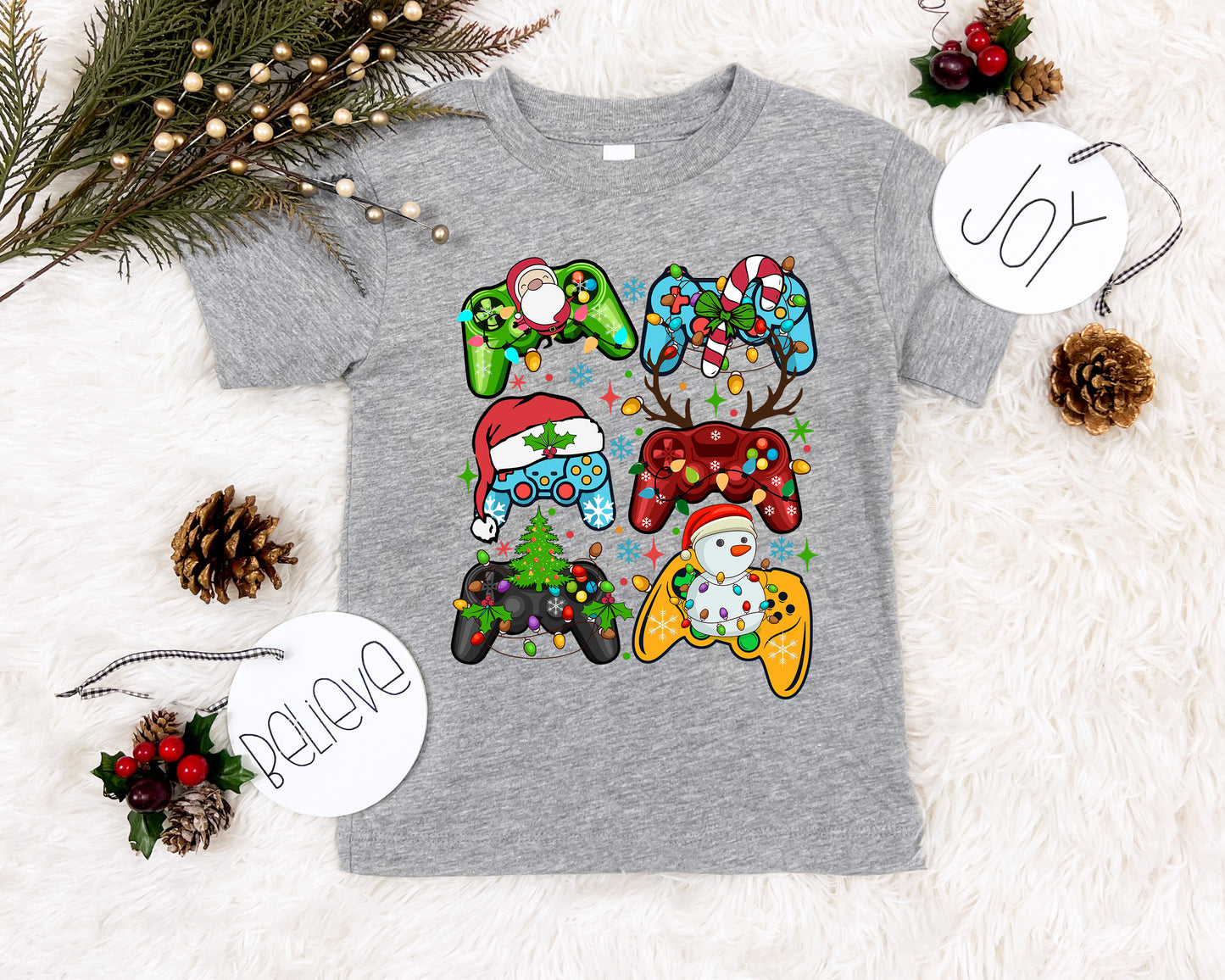 Christmas Gaming Controller Youth Shirt - Christmas 1560