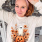 Floral Halloween Ghost Adult Shirt- Halloween 537