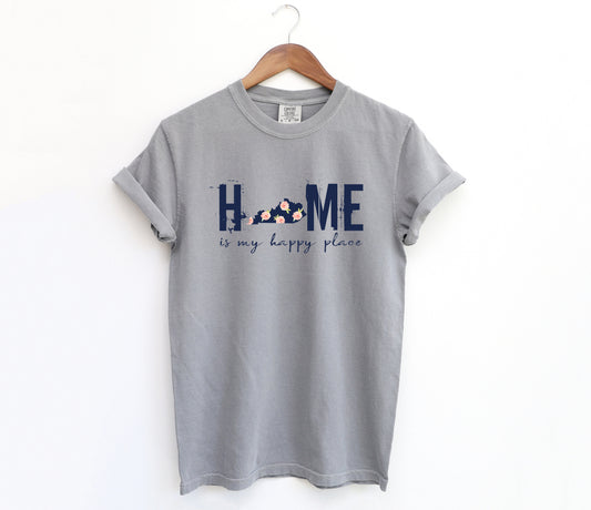 Home Is My Happy Place Adult Shirt