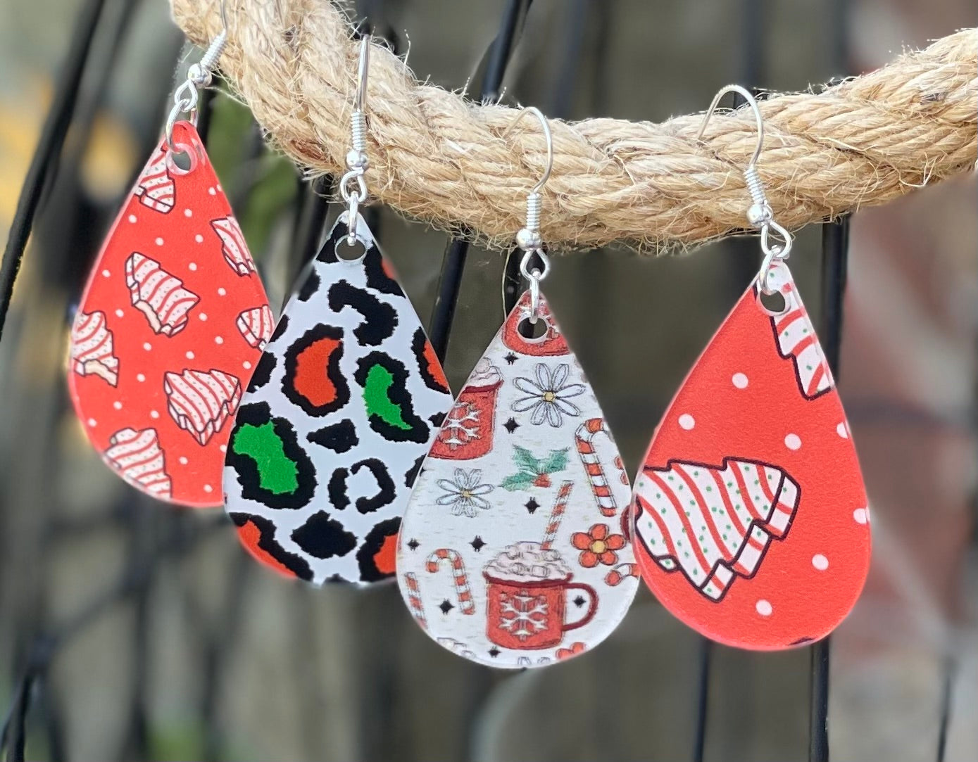 Christmas Pattern Earrings