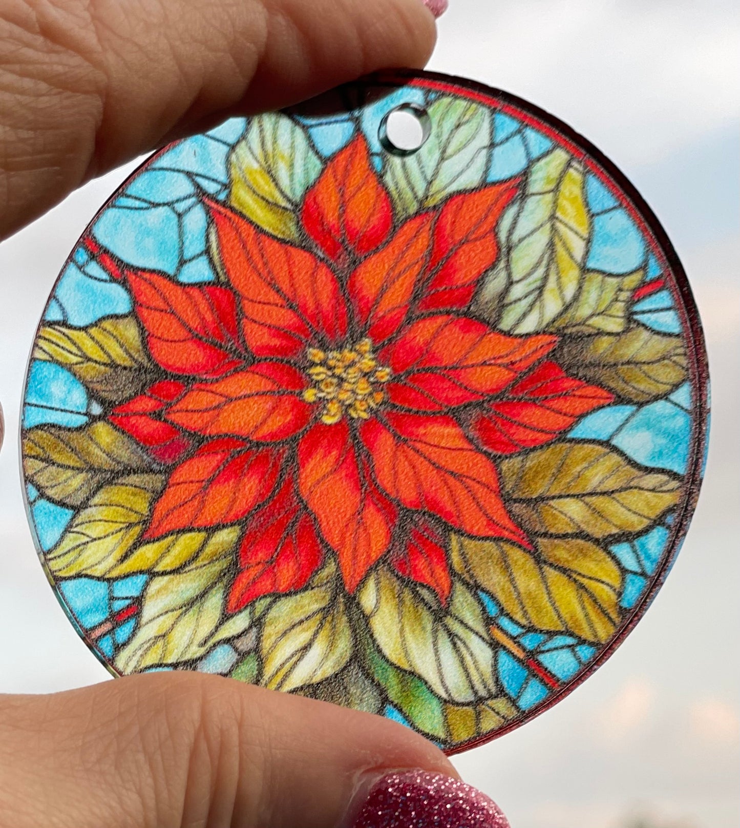 Stained Glass Christmas Ornaments