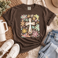 Floral Cross Shirt- Inspirational 1140