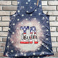 Patriotic Abbreviated States Adult Shirt or Tank Top