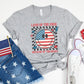 Land Of The Free Smiley Adult Shirt-July 4th 271