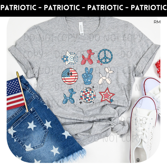 July 4th Balloon Animals Adult Shirt-July 4th 276