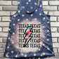 Patriotic Lightning States Adult Shirt or Tank Top
