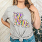 Louisiana Watercolor State Adult Shirt-Mardi Gras 77