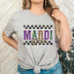 Checkered Mardi Gras Adult Shirt-Mardi Gras 81