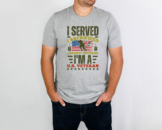 I Served Adult Shirt-Military 101