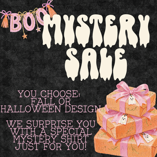 Boo Mystery Sale Shirt - Fall or Halloween Mystery Shirt