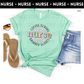Leopard Coffee, Scrubs and Rubber Gloves Adult Shirt- Nursing 148