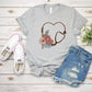 Floral Heart Stethoscope Adult Shirt-Nursing 156