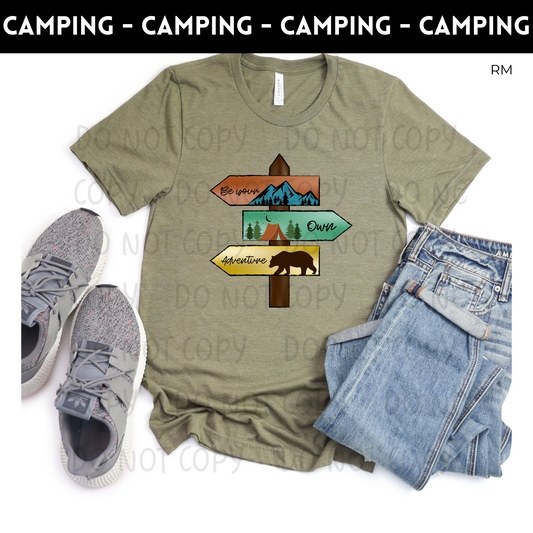 Be Your Own Adventure Adult Shirt- Outdoors 190