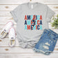 America Lightning Bolt Adult Shirt-Patriotic 306