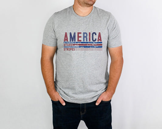 America Adult Shirt-Patriotic 315