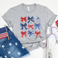 Patriotic Bows Adult Shirt-Patriotic 317