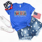 America Dalmation Adult Shirt- Patriotic 318