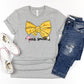 Pencil Bow Gradel Level or Name Adult Shirt