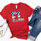 Patriotic Abbreviated States Adult Shirt or Tank Top