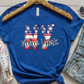 Patriotic Abbreviated States Adult Shirt or Tank Top