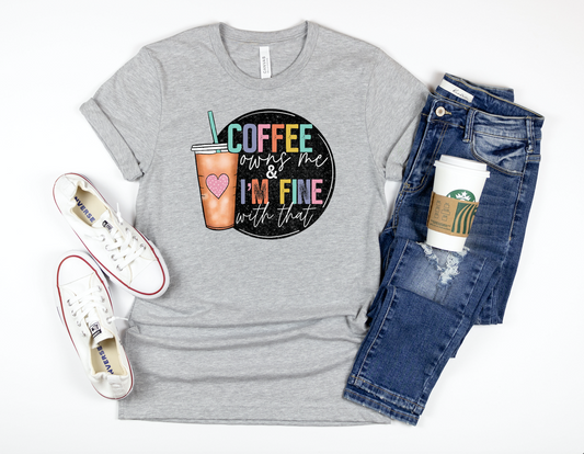 Coffee Owns Me Adult Shirt-Coffee 120