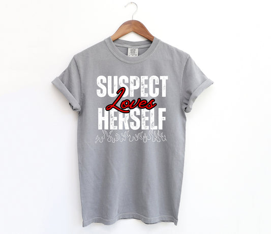 Suspect Loves Herself Adult Shirt- Self Love 4