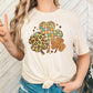 Leopard Shamrocks Adult Shirt- St. Patrick 181