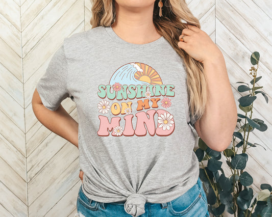 Sunshine On My Mind Retro Adult Shirt-Summer 283