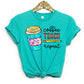 Coffee Teach Repeat Adult Shirt- Teachers 291