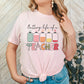 Battery Life Of A Teacher Adult Shirt- Teacher 295