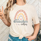 Teacher Vibes Rainbow Adult Shirt- Teacher 298