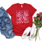 Loved John 3:16 Adult Shirt- Valentine 582