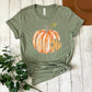 Watercolor Monogram Pumpkin Adult Shirt