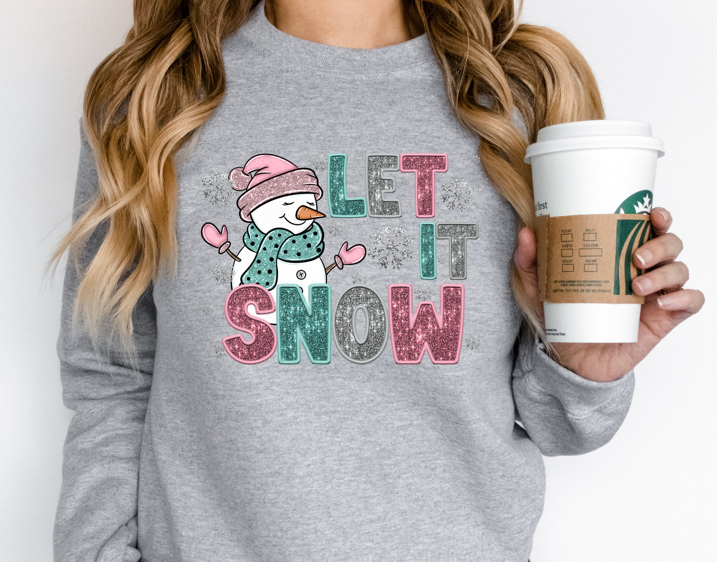 Let It Snow Adult Sweatshirt- Winter 45