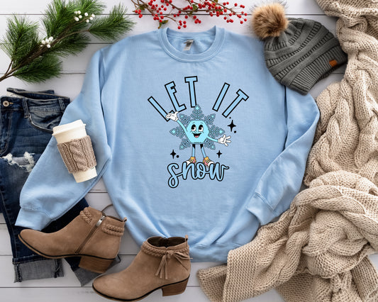 Let It Snow Adult Sweatshirt- Winter 48