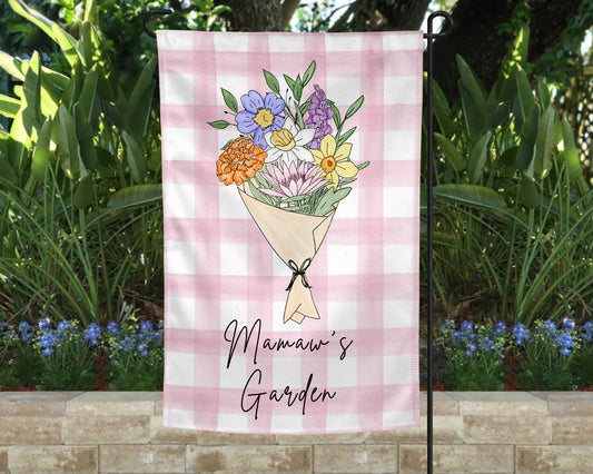 Birth Month Flower Garden Flag