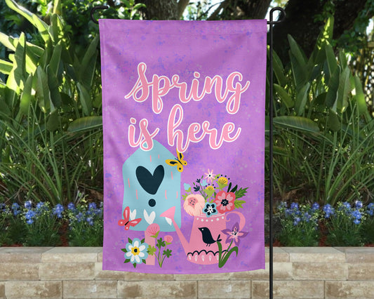 Spring Is Here Garden Flag- Garden Flag 82