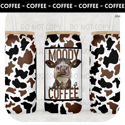 Moody Without Coffee Libby Glass Can- Glass Can 346