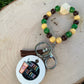 Coffee Owns Me Acrylic Beaded Wristlet