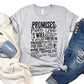 Promises From God Adult Shirt- Inspirational 769