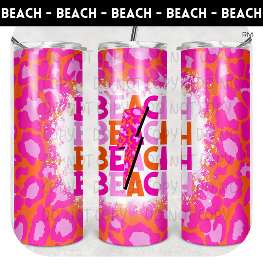 Beach Lightning Bolt 20oz Skinny Tumbler - Tumbler 1390