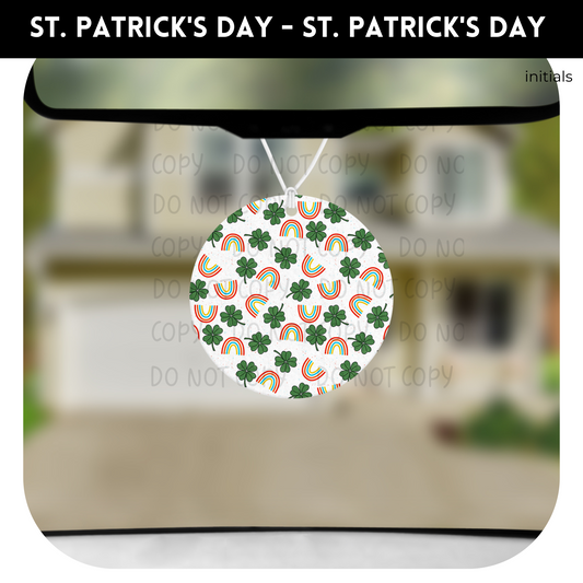 Shamrock Car Air Freshener- St. Patricks 66